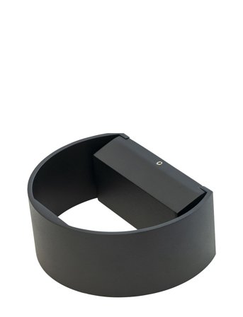 Dyberg Larsen Circle Væglampe Udendørs - Black - Ø 15.2 CM