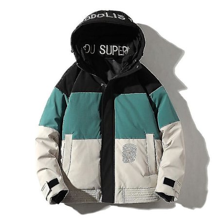 Dunjakke Kort Herre Vinterforet Jakke Julegave