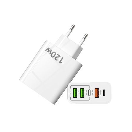 120W multi-port oplader 3U2C strømforsyning egnet til Xiaomi Apple Huawei