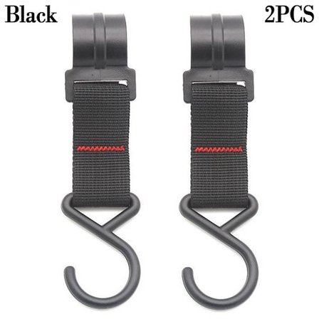 1/2 st Tactical Carabiner Bälte D-Ring Carabiner SVART 2PCSSTYLE