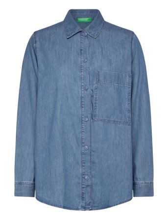 United Colors of Benetton Shirt - Blue - XS