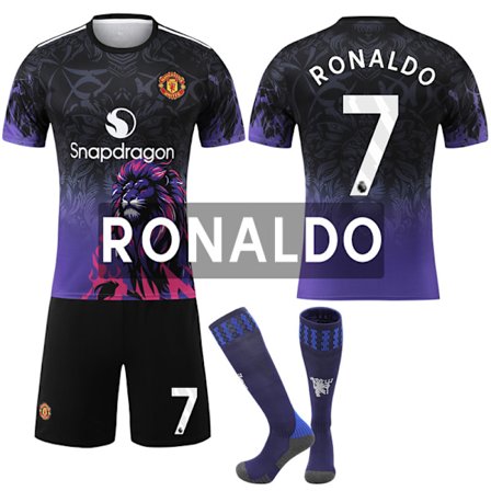 25-26 Manchester United F.C. Special Edition NO.7 RONALDO Trøjer Børn Voksen Fodboldudstyr med Sokker