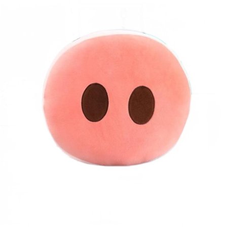 1 stk 40*38cm kreativ rund rosa grisenese myk pute