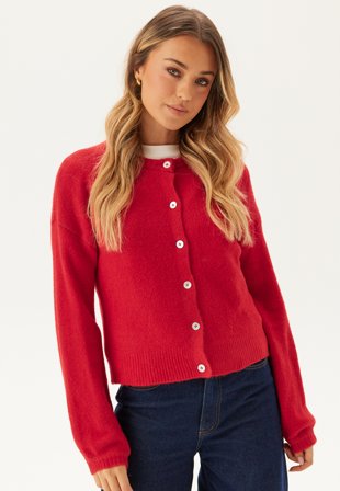 ONLY Onlisabella L/S NORTH CARDIGAN Racing Red Klær