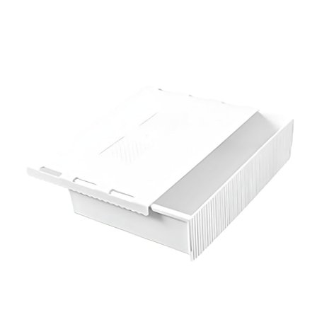 Hvid under-bord opbevaringsboks selvklæbende og holdbar skrivebordsboks