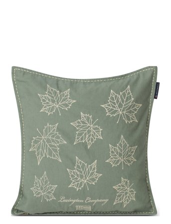 Lexington Home | Leaves Embroidered Linen/Cotton Pillow Cover | 50X50 x 50