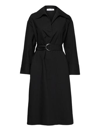 Malene Dress 14205 Knælang Kjole Sort Samsøe Samsøe
