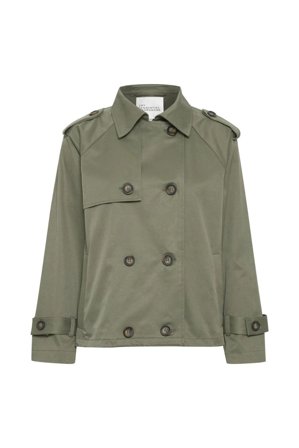 Mira Short Trenchcoat Dusty Olive 38