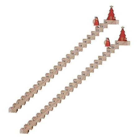 Træ Trappe Klatring Julekalender, Julemandens Trappe Nedtællingskalender, Jule Nedtælling De