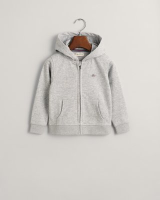 GANT - Kids shield hettejakke, unisex light grey melange
