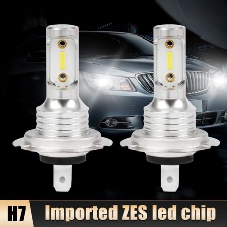 /Hc/2-osainen H7 kaukovalo dekoodauslamppu LED-sumuvalo auto moottoripyörän lamppuun (6000K)