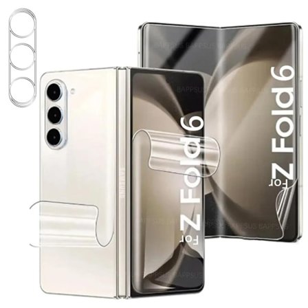 Samsung Galaxy Z Fold 6 - 4-in-1 Hydrogel & linsskydd för total säkerhet!