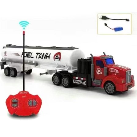 Trådløs fjernbetjening lastbil legetøj enkel betjening legetøjsbil med døre, der kan åbnes for at træne børns hånd-øje-koordination