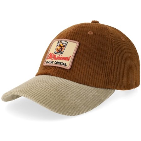 Iconic - Marrón unconstructed Gorra - Old Fashioned Classic Cocktail Corduroy Brown/Khaki Dad Cap @ Hatstore
