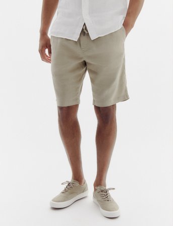 Tommy Hilfiger Harlem Po Linen Short - Beige - 33