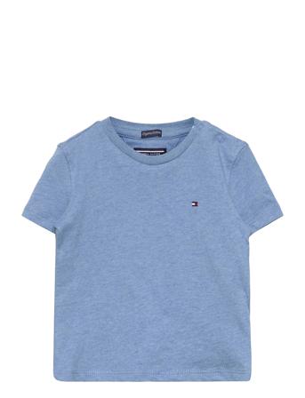 Boys Basic Cn Knit S/S T-shirts Short-sleeved Blå Tommy Hilfiger