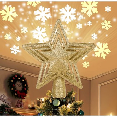 Christmas Tree Topper, Christmas Lights Tree Top