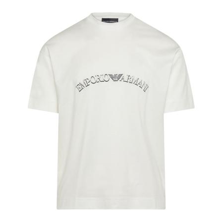 Emporio Armani, T-Shirts Wit, Heren, Maat:M
