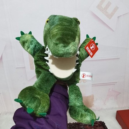 Foreldre-barn interaktiv buktalerdukke Krokodille 1