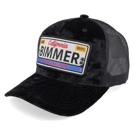 Iconic - Nero trucker Cappellino - Bimmer License Plate Velvet Black Trucker @ Hatstore