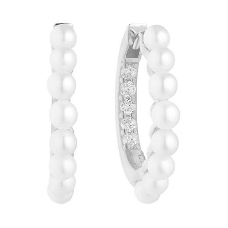 Sif Jakobs, Earrings Padua mid Wit, Dames, Maat:ONE Size