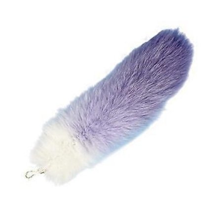 Robust multifunktionel rævehale nøglering, mode nøgleholder til tasker og nøgler, dekoration i forskellige farver - Lilla