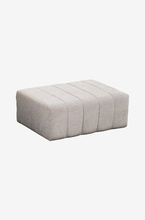 Hanah Home - Pouffe-Philip - Harmaa - Rahit - - Homeroom