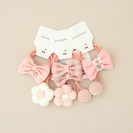 {xjxj} 10 kpl joustavia kuminauhoja hiusnauhoja Bowknot 6 6