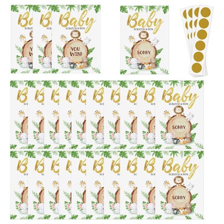 24 st Baby Shower Skraplotter Stilfulla Festunderhållningstillbehör