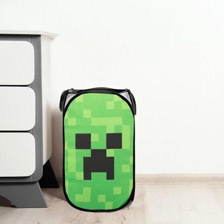 'Minecraft 'Creeper', utdragbar förvaringskorg - 36x36x58H cm - 100% polyester'