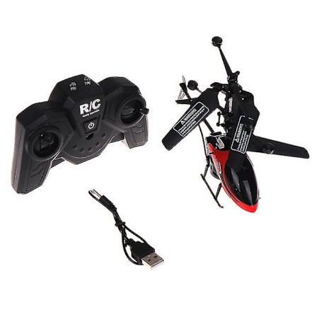 USB-laddning med ljus Rc Helikopter, Mini Rc Drone med Gyro Krockbeständig Rc Leksaker för Pojkbarn Present