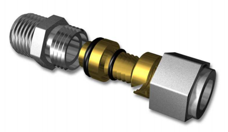 LK Systems 2418110 Anslutningssats rak, G25, Värme