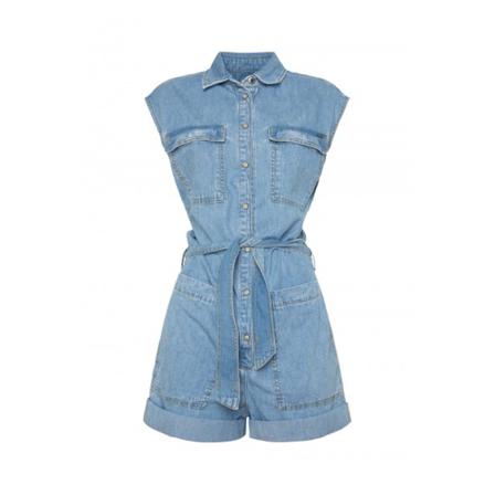 Pepe Jeans, Short monkey Blauw, Dames, Maat:S