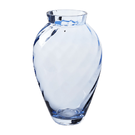 MANO ATELIER Glasvas 28 cm Dekoration Blå ONESIZE