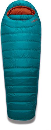 Rab Women's Ascent 500 down sleeping bags Blue Left Zip