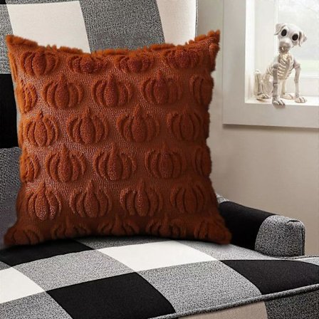 Halloween Dekoration Udendørs Halloween Premium Græskar Pude Trykt Polyester Pude Græskar Pude Stue Sofa Dekoration