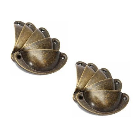 10 kpl kuorikahvaa Vintage-lipastoon, keittiökalusteisiin, kaareva rauta