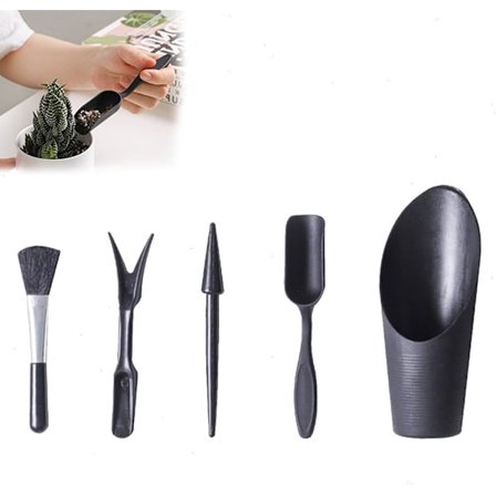 5 stk. plantesæt til sukkulenter, mini indendørs haveredskaber, kompatibel med pleje og havearbejde af sukkulenter