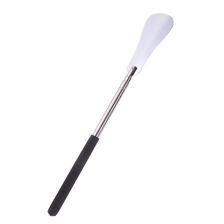 Udtrækkelig skohorn i rustfrit stål, ekstra langt