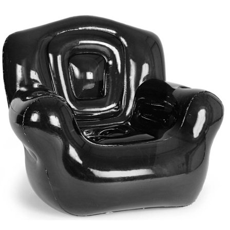 Transparent gennemsigtig oppustelig sofasæde enkelt oppustelig stol gårdhave