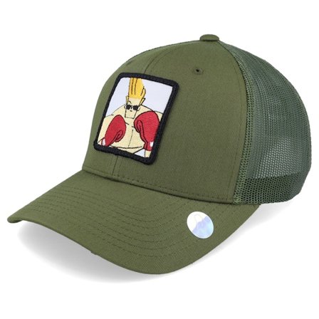Johnny Bravo - Verde trucker Boné - Bravo Boxing Olive Trucker @ Hatstore