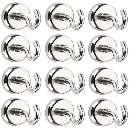 Magnetic Hooks, Powerful Neodymium Magnet 5.5kg Attraction Force
