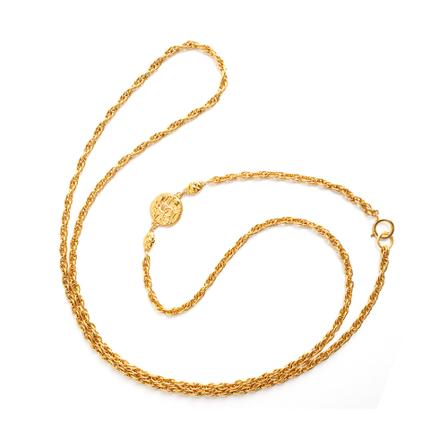 Chanel Vintage Pre-owned Jewellery , Geel , Dames , Maat: ONE Size Vintage Sieraden