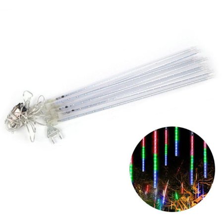 8 LED Meteorregn Ljus Utomhus, Juldekoration, Isdroppseffekt, 8 Rör