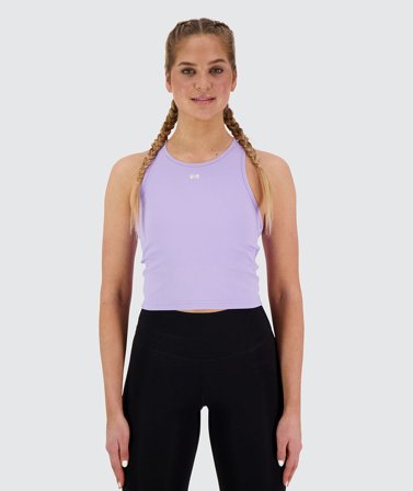 Women's Ribbed Crop Top lavender / XS
