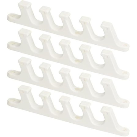 4 st Multi Positionsjusteringsfästen 5 Positioner Justerbart Schäslongfäste Ersättningsdel för Utomhus Patio Lounge Ryggstöd Plast Pa