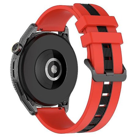 Sportband för Huawei Watch GT 3 SE/Watch GT, Dubbel 22mm klockarmband andningsbart mjukt silikonband