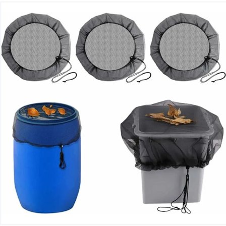 4 st Regnvattentanknät: Skyddsnät med dragsko Vattentank Justerbart Skydd, Skyddsnät Skyddar Mot Löv