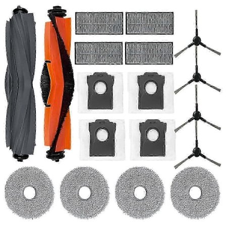 For X30 Ultra Robot Støvsuger og Mopp Combo Hovedsidebørste Hepa Filter Moppepute Støvpose Tilbehør Deler