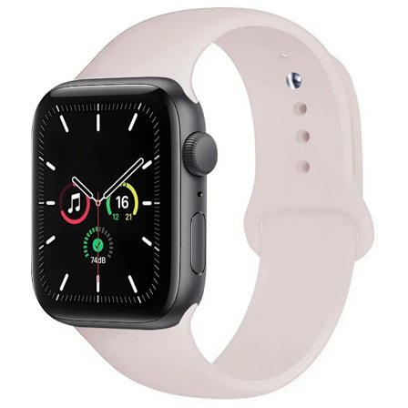 Original Silikonarmband för Apple Watch Band 44mm 38-40 42-46 41-45 46MM 49 mm Armband iwatch Serie 10 9 7 4 5 6 8 SE Ultra 2 3
